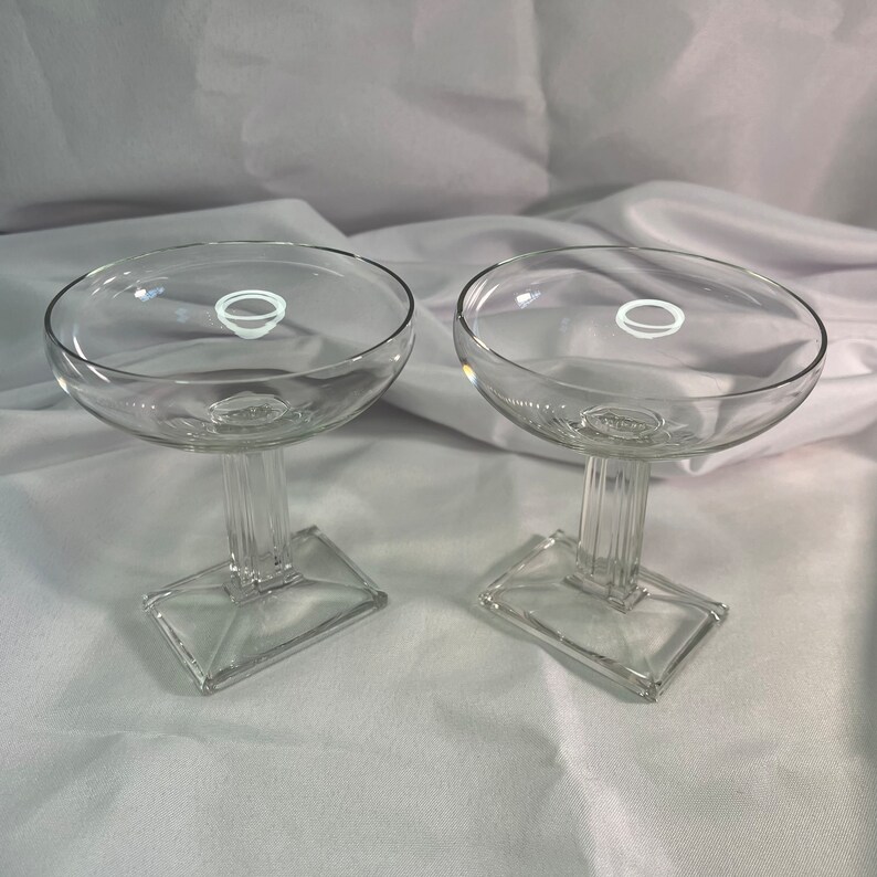 Vintage new Era Art Deco Bar Glasses by Heisey set of 6 2 Etsy