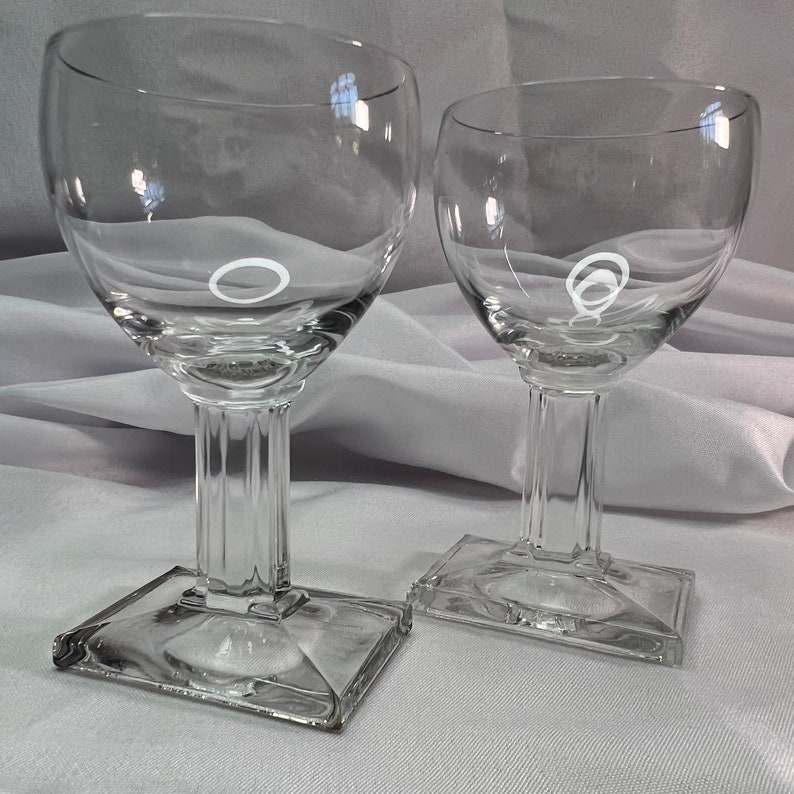 Vintage new Era Art Deco Bar Glasses by Heisey set of 6 2 Etsy