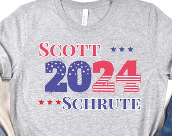 Office Inspired Funny Election Shirt, Vote Scott Schrute Election 2024, Make America Laugh Again, Presidential Campaign, Political Satire