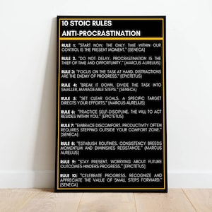 Anti Procrastination gift adhd positive quotes encouragement motivational posterinspirational quote motivational art motivational quotes