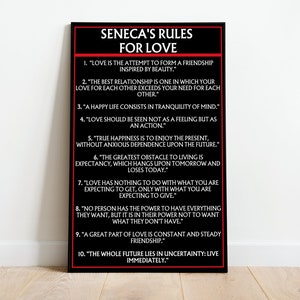 Seneca art Stoic quote wall art Stoic print Stoic wall art Stoicism poster dailystoic gifts for philosopher Wisdom posters Stoic gifts