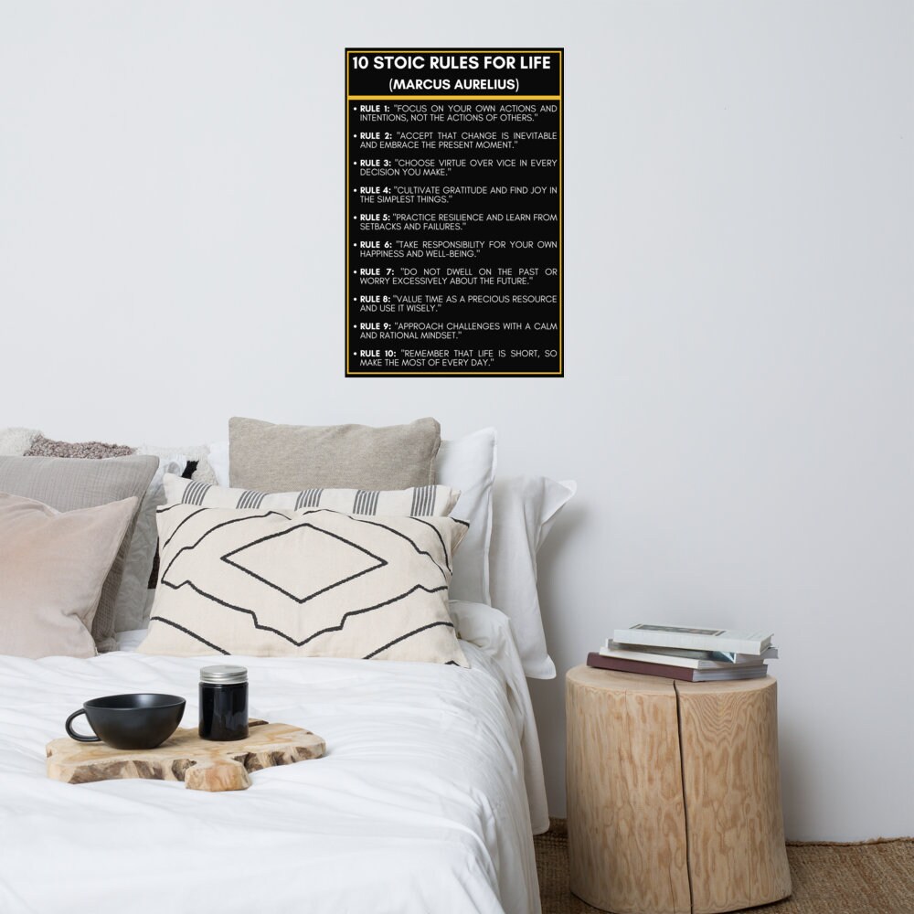 Rules Of Life Marcus Aurelius Wall Art Marcus Aurelius Quote Poster Rules Of Life Marcus Aurelius Wall Art Marcus Aurelius Quote Poster