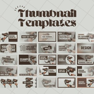 Youtube Brand Kit Templates | 55 Editable Youtube Thumbnails, Banners ...