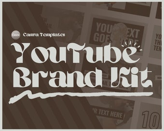 YouTube Brand Kit Templates | 55 Editable YouTube Thumbnails, Banners, & Social Media Templates