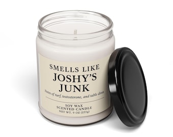 Smells Like Joshys Junk Candle, Gag Gift for Buffalo Football Lovers, Josh Allen Candle