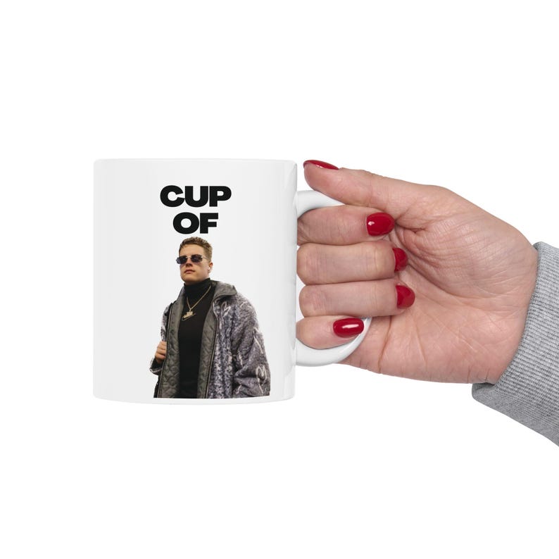 Cup of Joe Burrow Mug- Joey B Gift, Cincinnati Football fans, NFL Funny Gift image 9