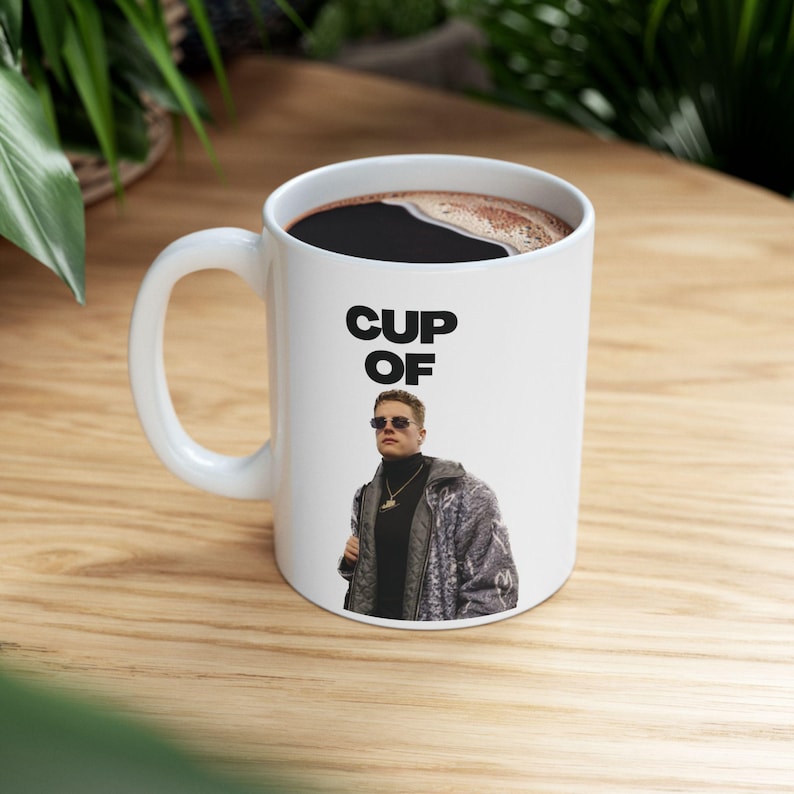Cup of Joe Burrow Mug- Joey B Gift, Cincinnati Football fans, NFL Funny Gift image 6