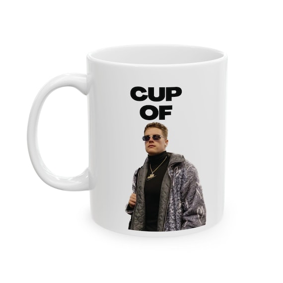 Cup of Joe Burrow Mug- Joey B Gift,  Cincinnati Football fans, NFL Funny Gift