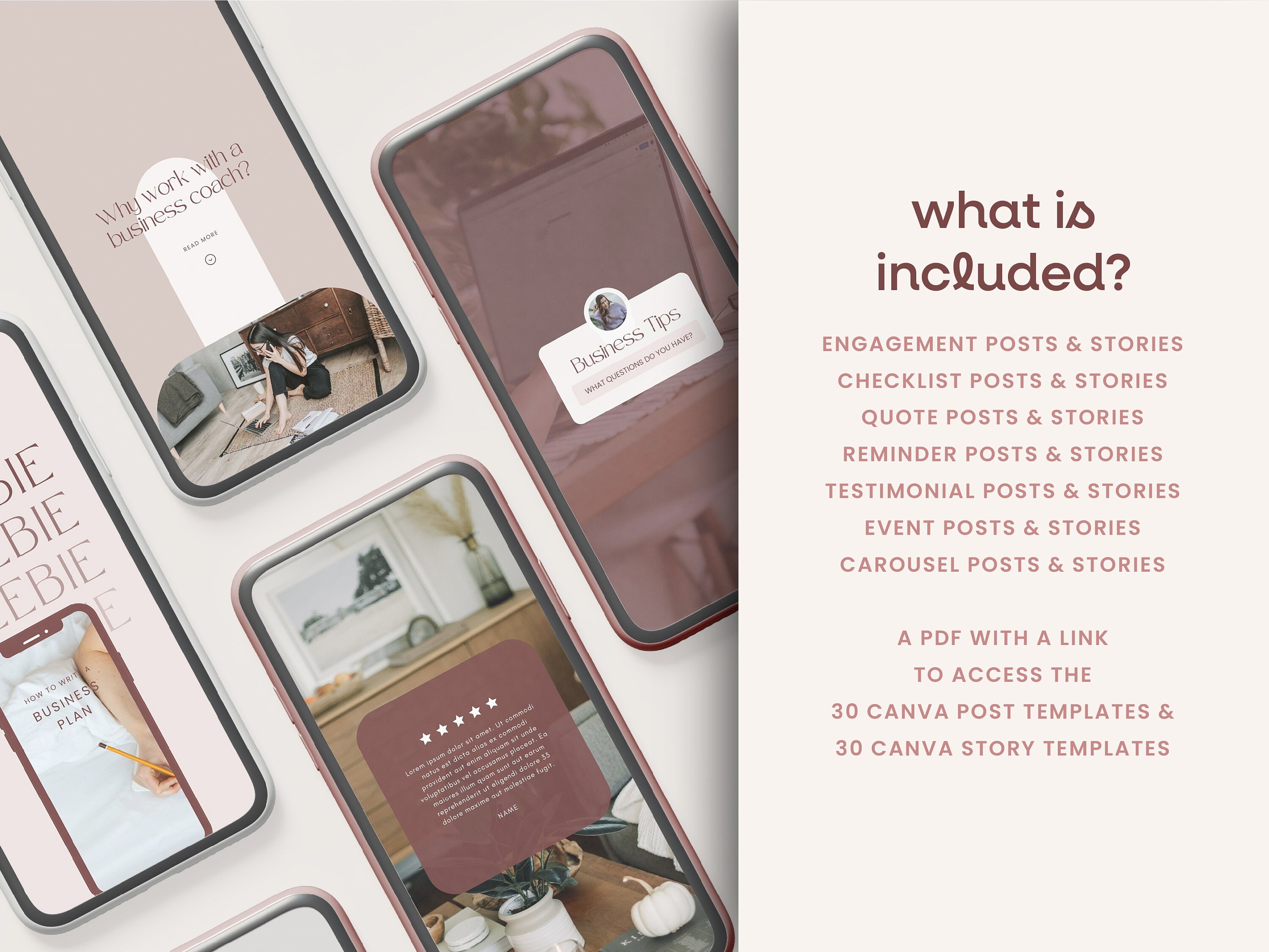 Coaching Instagram Template Bundle Business Coaching Canva Templates ...