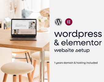 WordPress & Elementor Website Set Up | 1 Year Domain Name And Hosting Included, Elementor Pro License, Elementor Pro Website Template