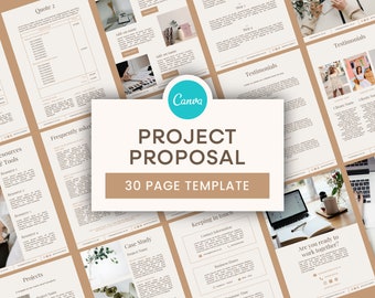 Project Proposal Template | Client Onboarding, Client Welcome Packet Template, Business Proposal, Project Planning, Business Tool
