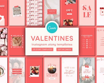 Valentine's Day Instagram Templates | Vibrant Instagram Story Templates, Colorful Engagement Booster, Pink Instagram Story, Retail Instagram