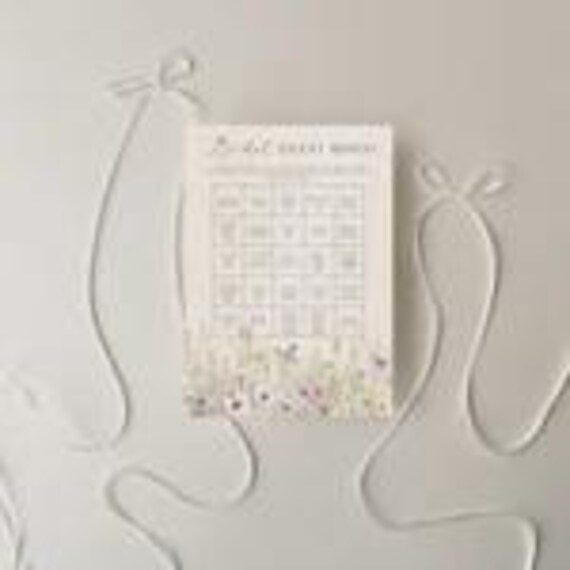 Wildflower Bridal Guest Bingo, Bridal Shower Game, Floral (Editable Printable) Digital #dwf