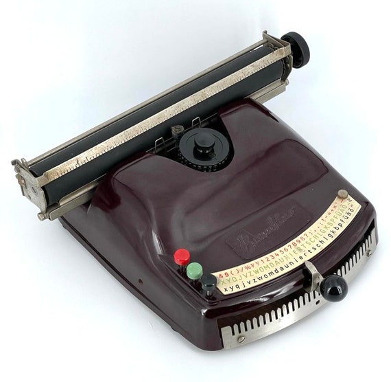 Machine à écrire pour enfant en bakelite marron Optima -  France