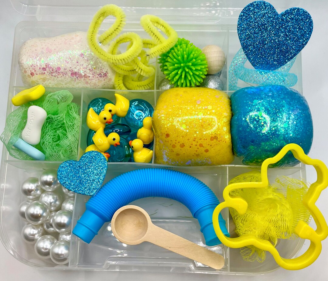 Bubble Bath Play Dough Kit Playdough Sensory Kit Playdoh Etsy