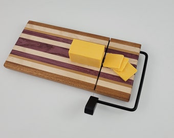 Cheese Board with Slicer | Wooden | Kitchen Decor | Handmade | Charcuterie Board | Cutting Board