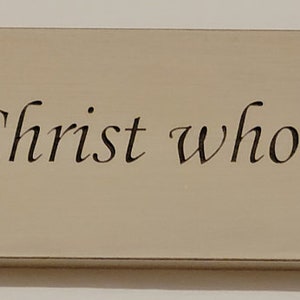 Philippians 4:13 sign I Can do all things through Christ White Worn Finish Mantle Over the Door Rustic Farmhouse Religious image 2