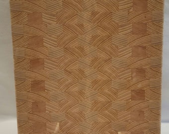 End Grain Cutting Board | Kitchen Decor | 12" x 12" | Handmade | Charcuterie | Unique | #6005