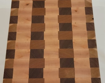 End Grain Cutting Board | Kitchen Decor | 8" x 10" | Handmade | Charcuterie | Unique | #1009