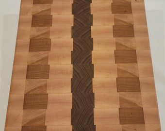 End Grain Cutting Board | Kitchen Decor | 8" x 10" | Handmade | Charcuterie | Unique | #1004