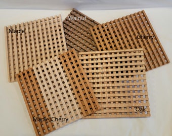 Wood Trivet | 10" | Square | Heat Resistant | Cooling Rack | Kitchen Decor | Handmade