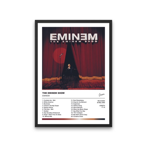 Eminem Album Cover Wall Poster | Vintage Poster | Minimalist