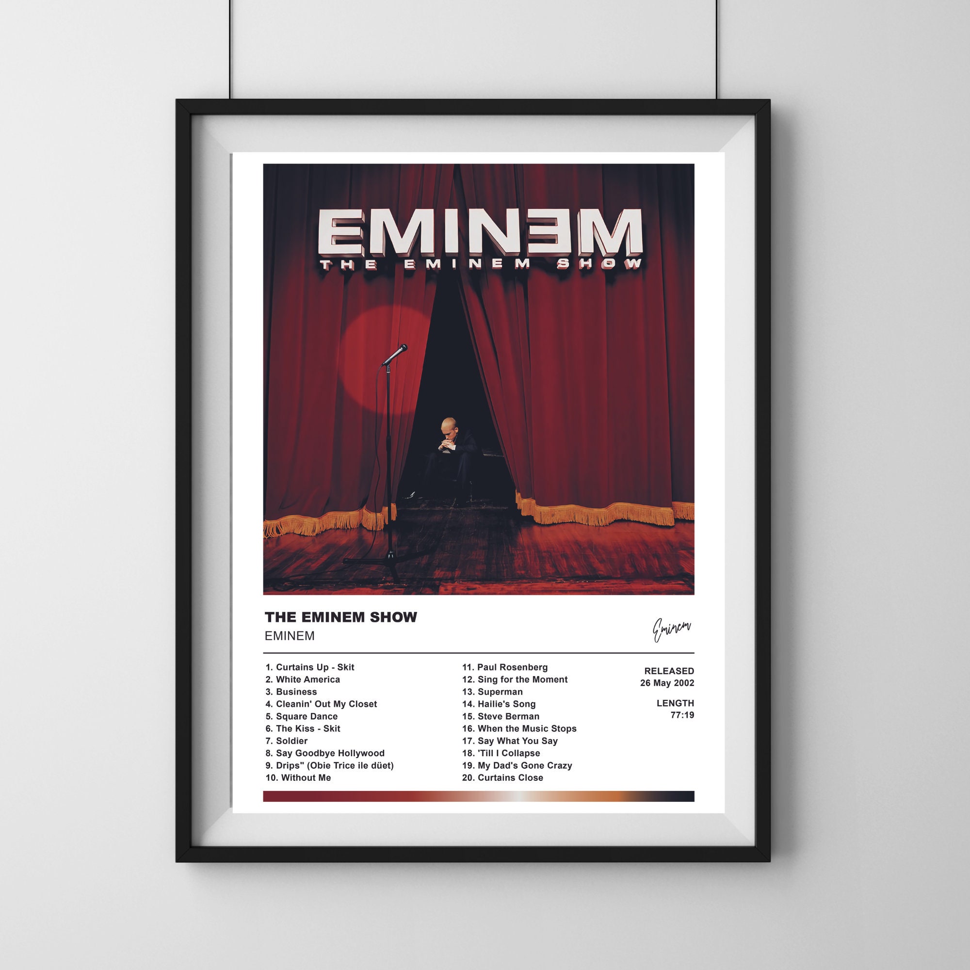 Eminem Poster the Eminem Show Album Cover Digital Poster Etsy Australia