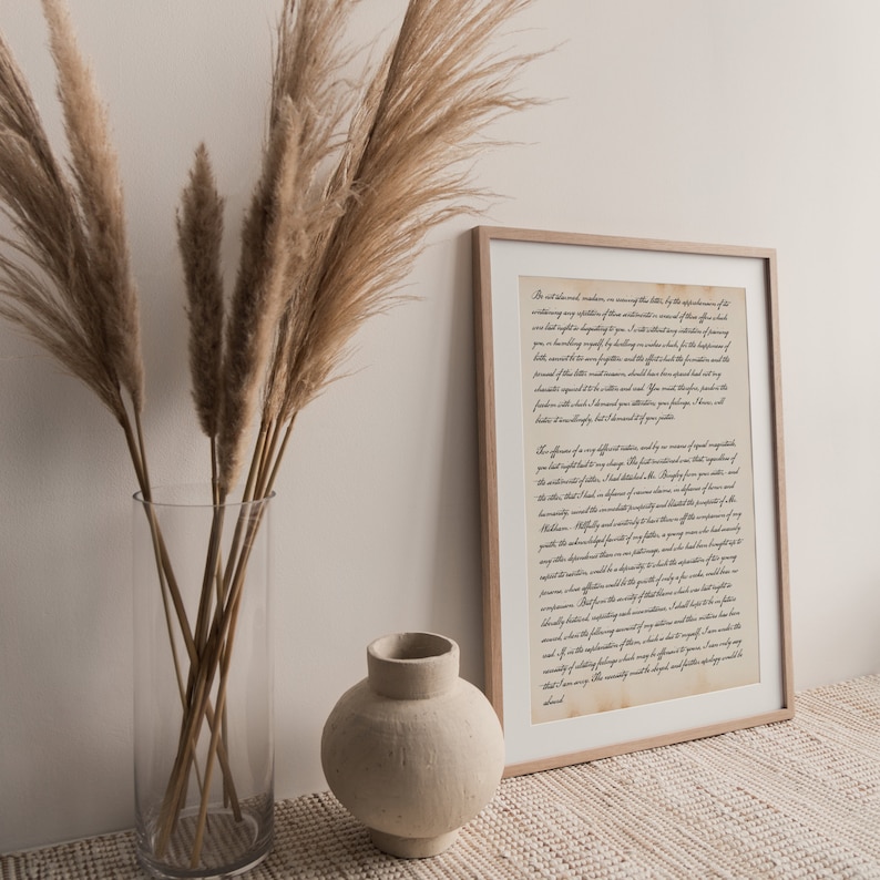 Mr Darcy's Letter to Elizabeth Pride and Prejudice Etsy