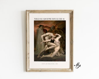 Bouguereau Dante and Virgil in Hell Print – Fine Art (Digital Download)
