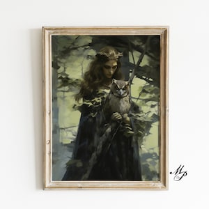 Athena Greek Goddess of Wisdom and Arts, Mythology Wall Art, Athena Wall Art, Greek Goddess, Greek Mythology, Minerva Print art