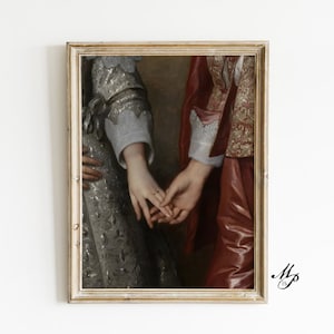 Altered Art - Couple Wall Art - For a Bedroom Decor - Baroque Antique Printable - Romantic Art - Vintage Portrait Painting
