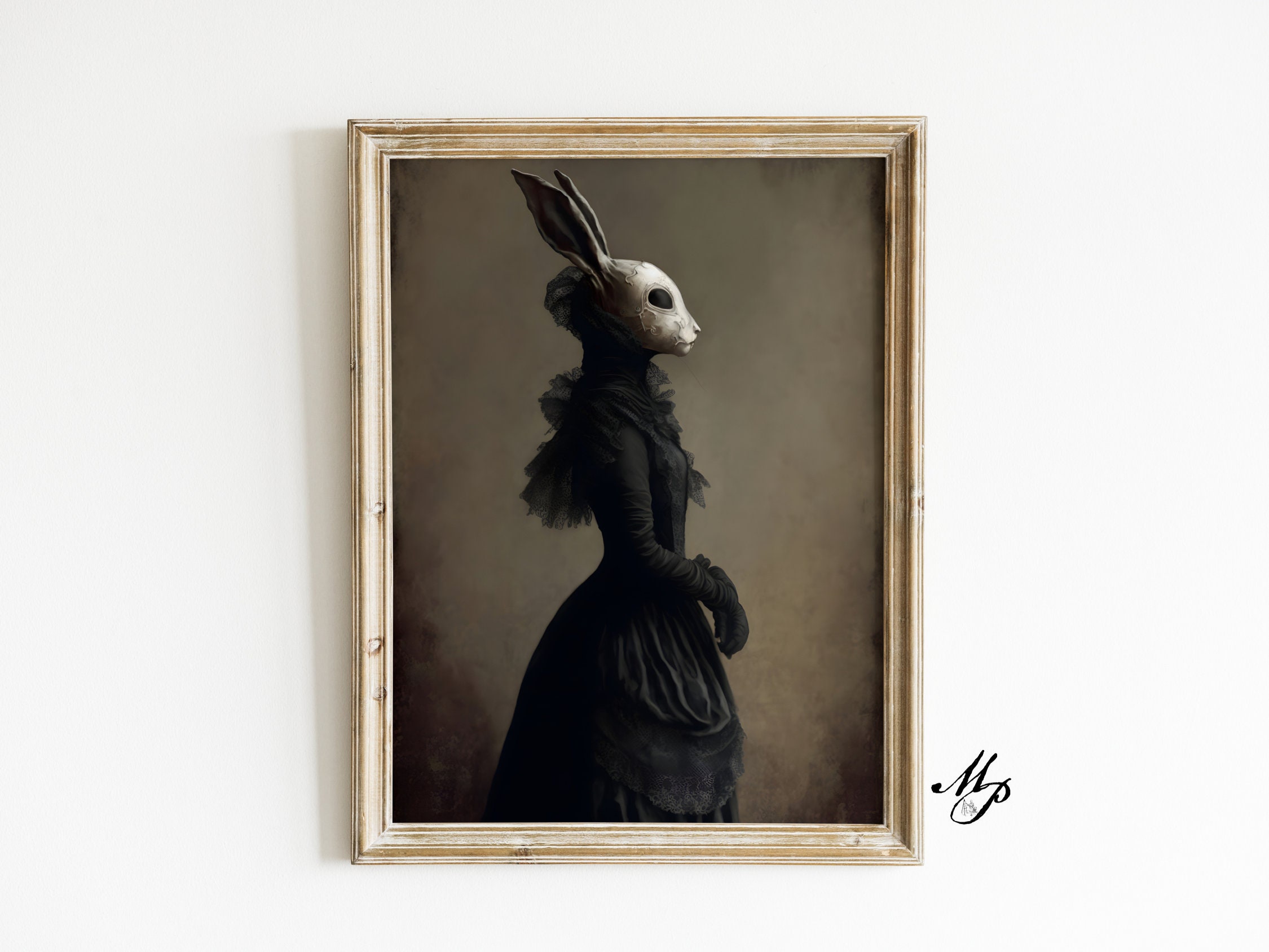 Lady in Black - Vintage Print - Home Decor - Rabbit Art - Dark Art - Occult  Poster - Gothic Home Decor - Witchcraft - Wiccan Art - Etsy, image size:2250x1688