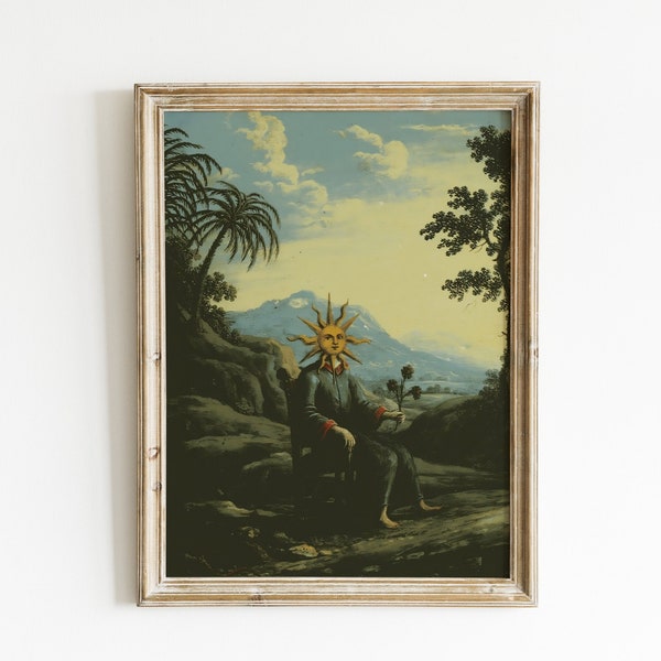 Antike Alchemie Kunstdruck, mystische Okkulte Wissenschaft (digitaler Download)
