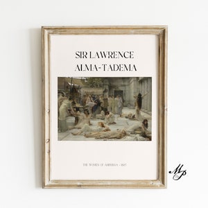 Lawrence Alma-Tadema - Women of Amphissa - Vintage Painting - Poster - Home Decor - Fine Art Print - Wall Art - Picture - Digital Artwork