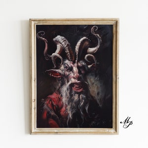 Baphomet Art Print - Dark Academia Poster, Gothic Witchcraft, Witchy Occult Folklore, Macabre Pagan Wall Decor, Occult Art, Vintage Art