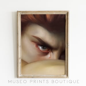 Impression d'ange déchu - oeuvre d'art murale victorienne Académie sombre (téléchargement numérique)