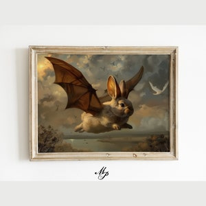 Vampiro Smol, Arte gotica del coniglio, Fotografia vintage, Accademia oscura, Poster occulto gotico, Stregoneria, Decorazione per la casa gotica, Creepy
