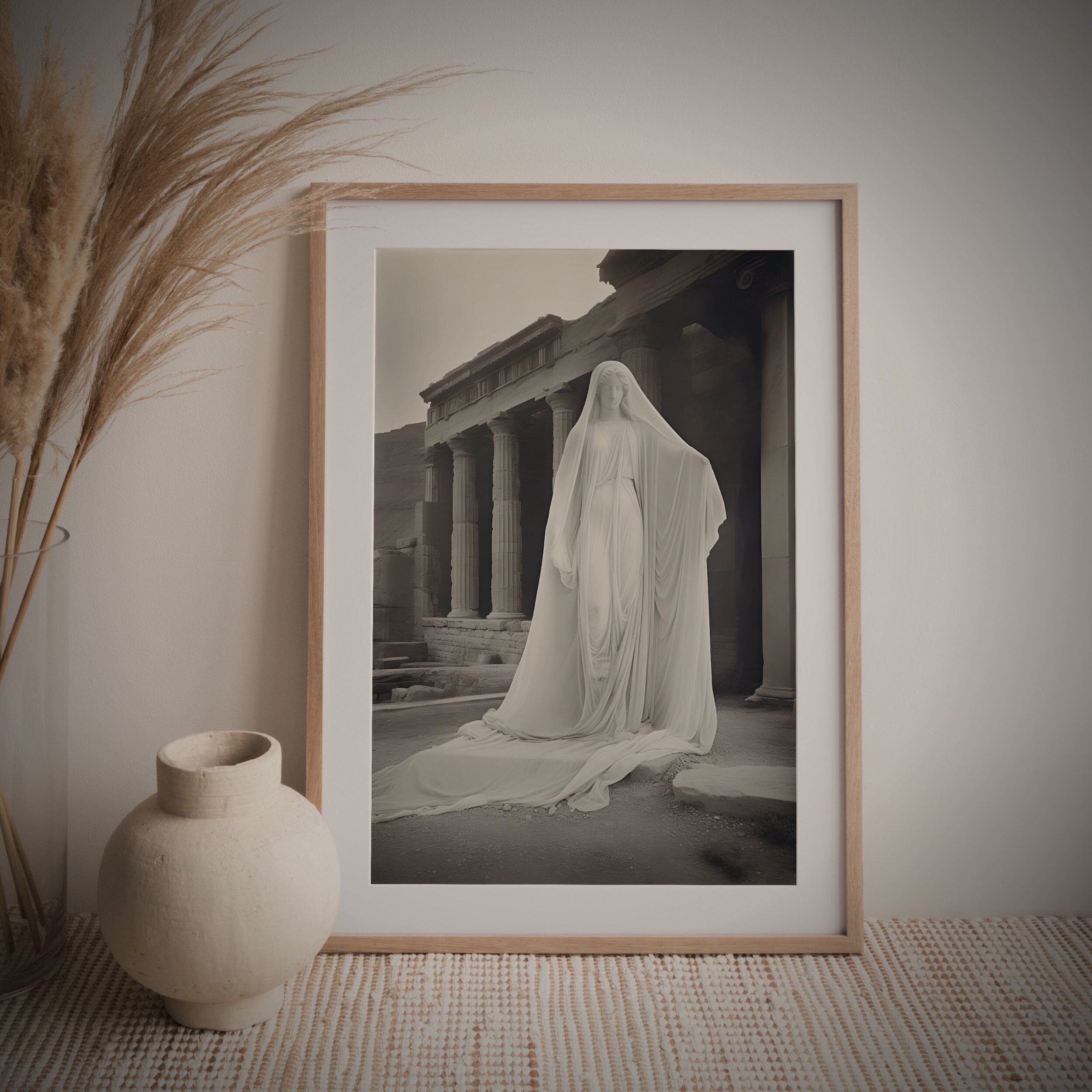 Ghost in the Forest - 'Ghost of Sparta' - Vintage Poster - Art Poster Print - Dark Academia - Gotisch Victoriaans - Ghost Print