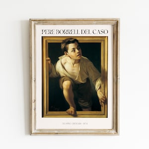 Escaping Criticism Painting by Pere Borrell del Caso 1874 -  Vintage Decor - Antique Painting Poster - Print Gift - Home Wall Art