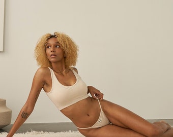 String Thong Hemp Organic Cotton women underwear ethical hemp panties eco-friendly Hemp Underwear for women organic underwear sustainable