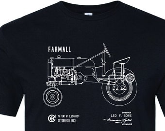 Farmall Tractor Patent Unisex Shirt | Mens Tractor | Womens Tractor