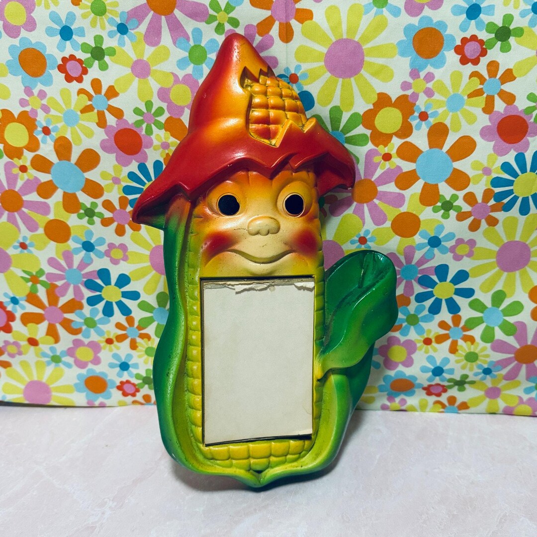 Corn Notepad Vintage 1973 Miller Studio Anthropomorphic Corn Chalkware Memo/notepad ...