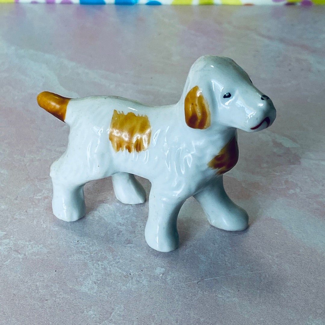 Vintage Japan Mini English Pointer Dog Porcelain Ceramic Figurine ...