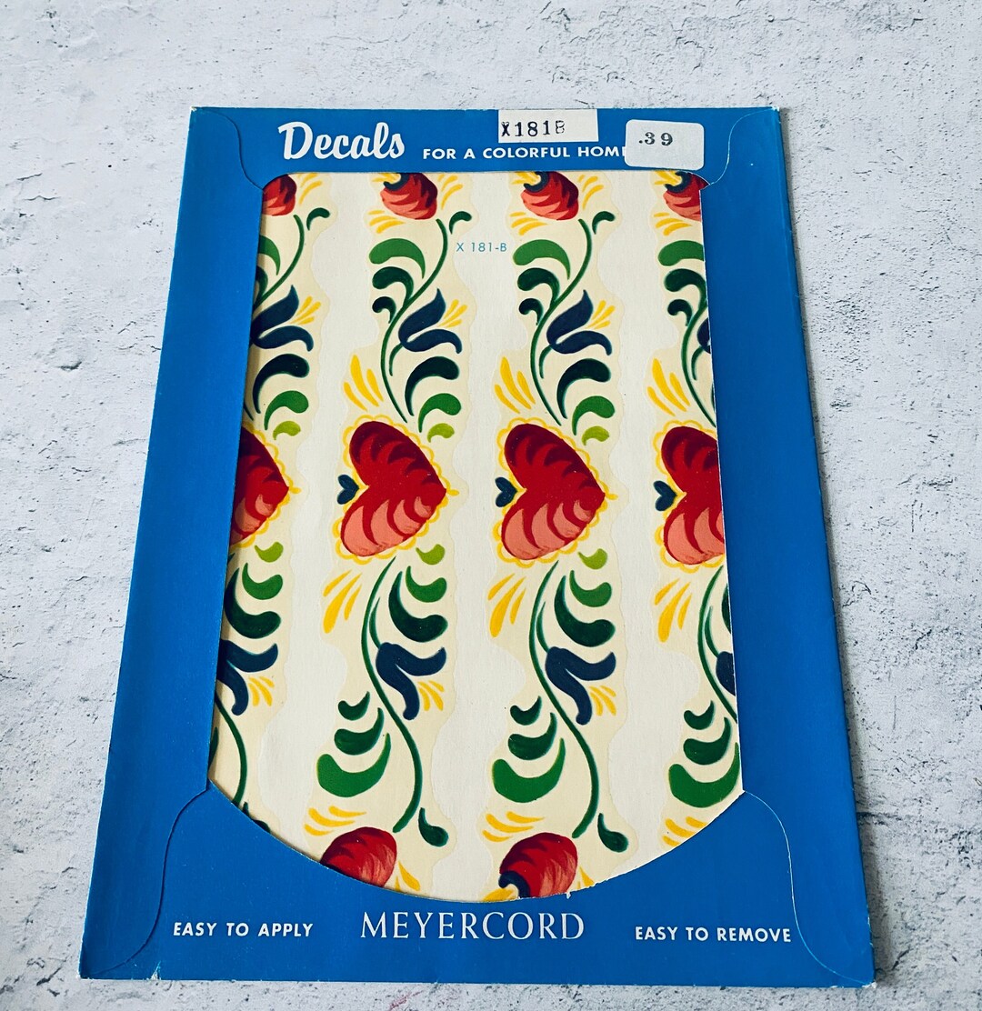 Lot de 4 décalcomanies vintage Meyercord crèche ours