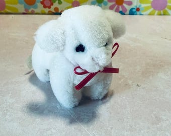 CUTE-1993 Mini GUND White Baby Lamb Plush-Easter, Collectible, Keepsake
