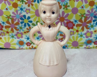 Vintage 50's Merry Maid Pink Plastic Laundry Sprinkler, Collectible, Keepsake
