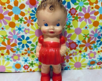1950s Ruth E. Newton Rubber Girl Squeak Doll by Sun Rubber Co. - Etsy