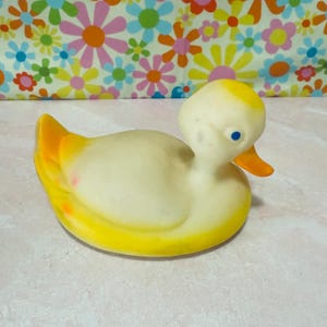 Vintage Old School Rubber Duckie Bath Toy, Child&#39;s Toy, Kitsch, Collectible