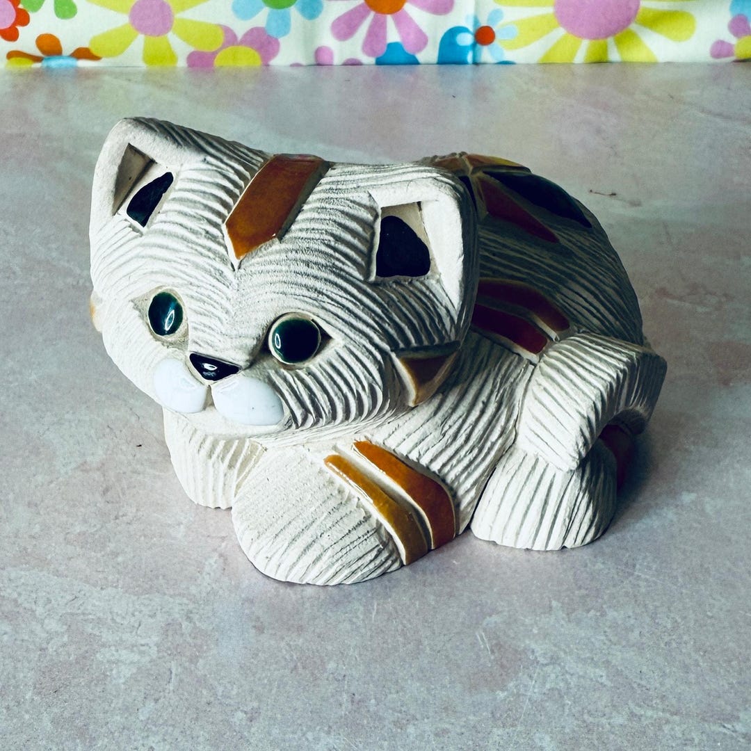 Vintage 1985 De Rosa Artesania Rinconada Calico Kitty Cat Kitten ...