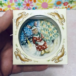 Vintage 1990 Royal Doulton Bunnykins Ornament w/Box, England, Keepsake, Collectible